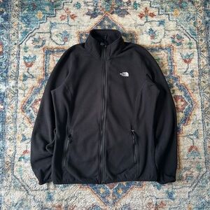 The North Face Black Zip-up Fleece Large